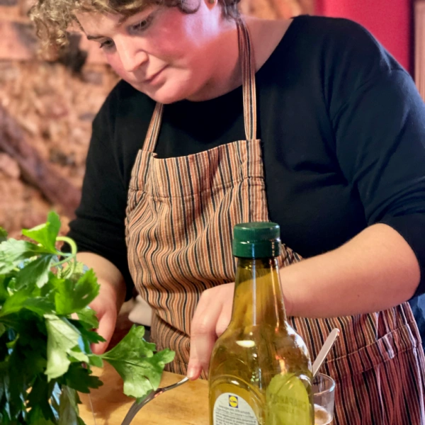 Natacha preparar comida