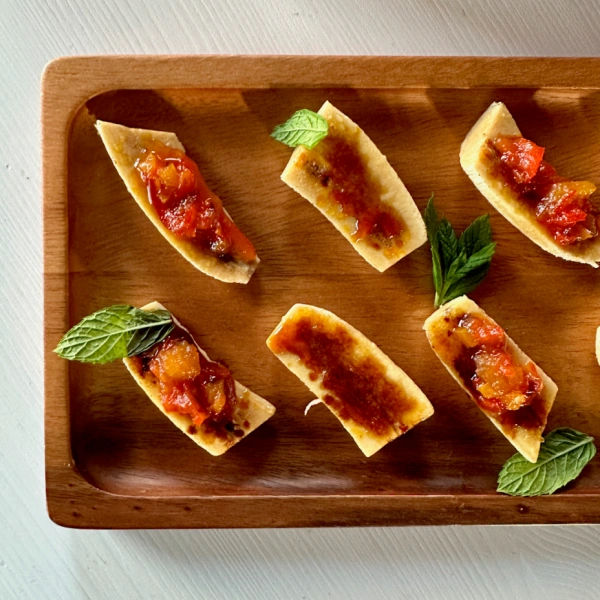 entrada para o jantar