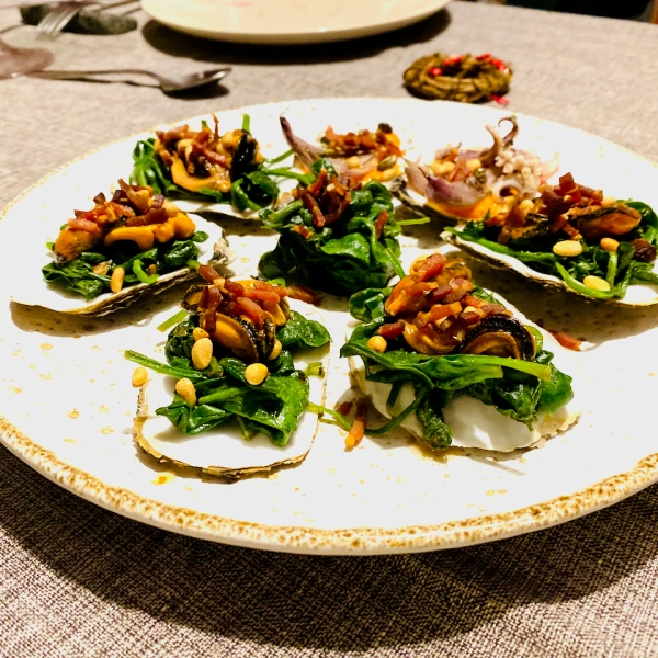 entrada para o jantar